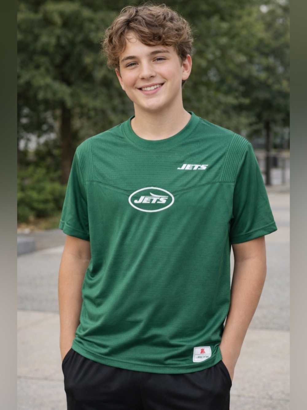 NFL JETS- Green Short-Sleeve Jersey Size 18-20 Unisex NWOT